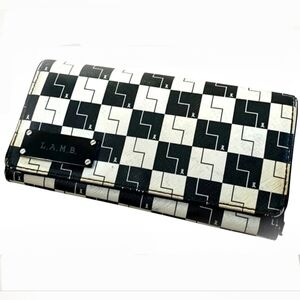 L.A.M.B. Black and White Checkered Wallet